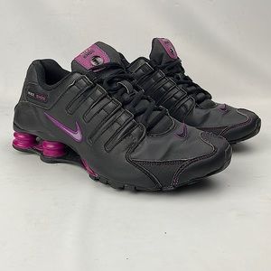 Nike 314561-006 Shox Women’s Training Shoes Size 8 Black Purple